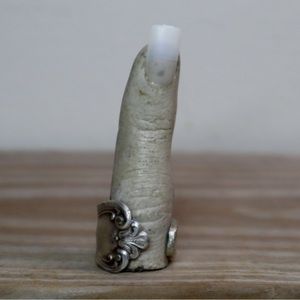 We love you spoon ring silver size 6